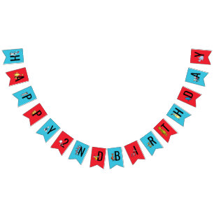 Dr. Seuss - Characters Kids Birthday Bunting Flags