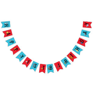 Dr. Seuss - Characters Kids Birthday Bunting Flags