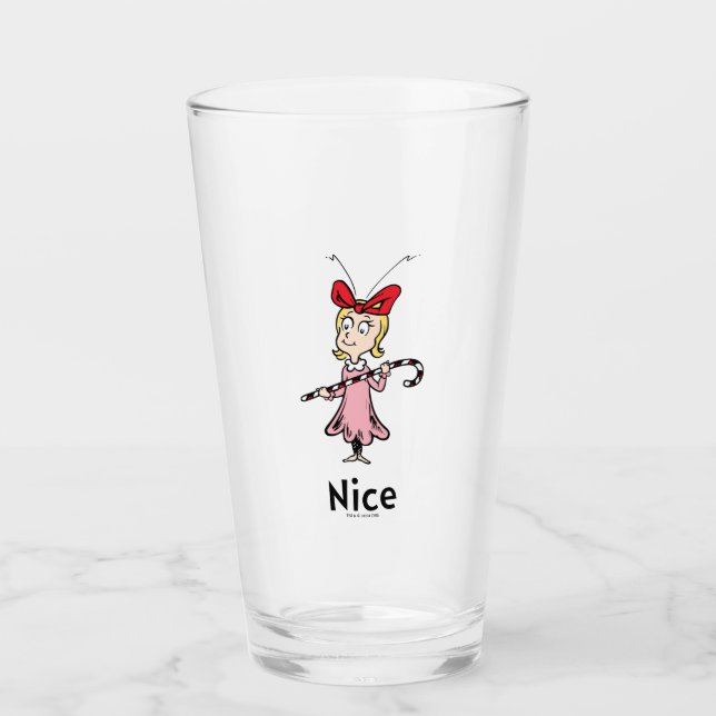 Dr. Seuss | Cindy-Lou Who is Nice Glass (Front)