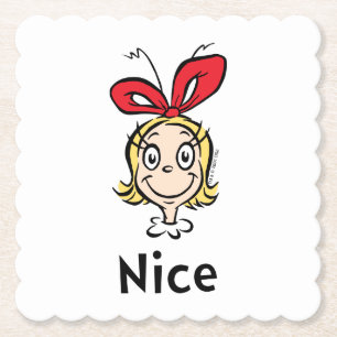 Dr. Seuss Cindy-Lou Who is Nice Paper Coaster