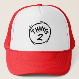 Dr. Seuss   Custom Thing One Thing Two Trucker Hat