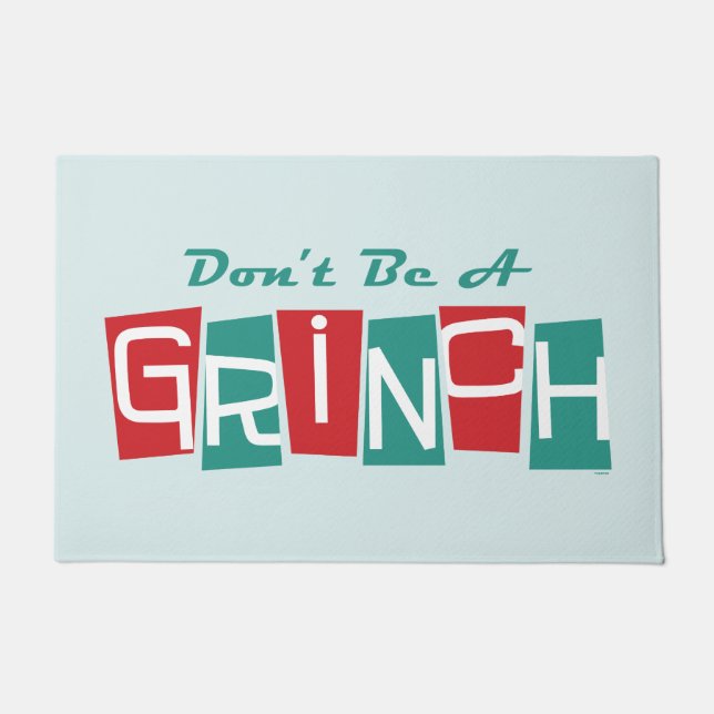 Dr. Seuss | Don't be a Grinch Doormat (Front)