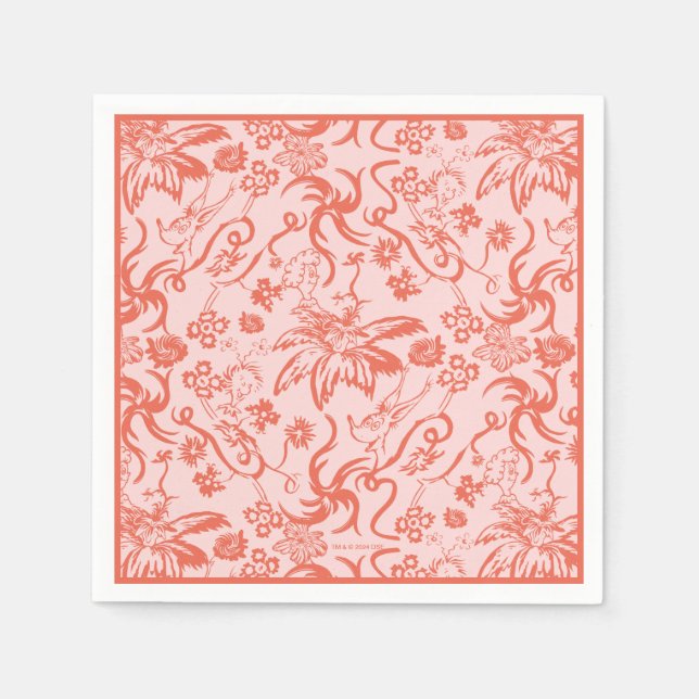 Dr. Seuss | Floral Mother's Day Pattern Napkin (Front)
