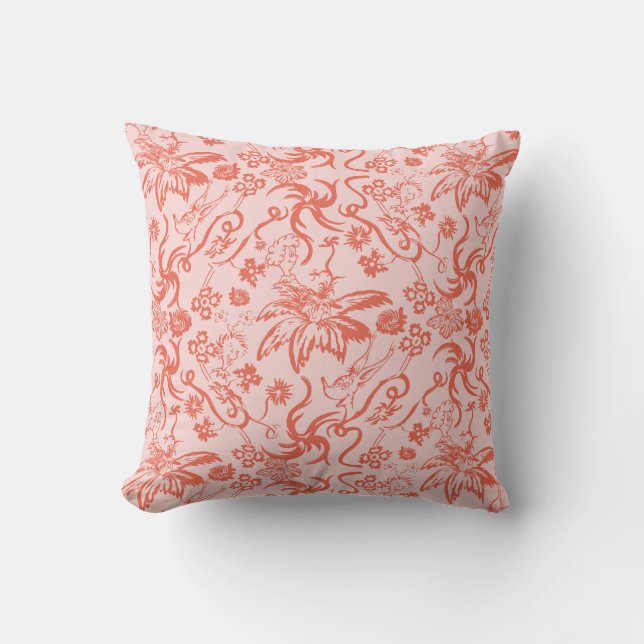 Dr. Seuss | Floral Mother's Day Pattern Throw Pillow (Front)