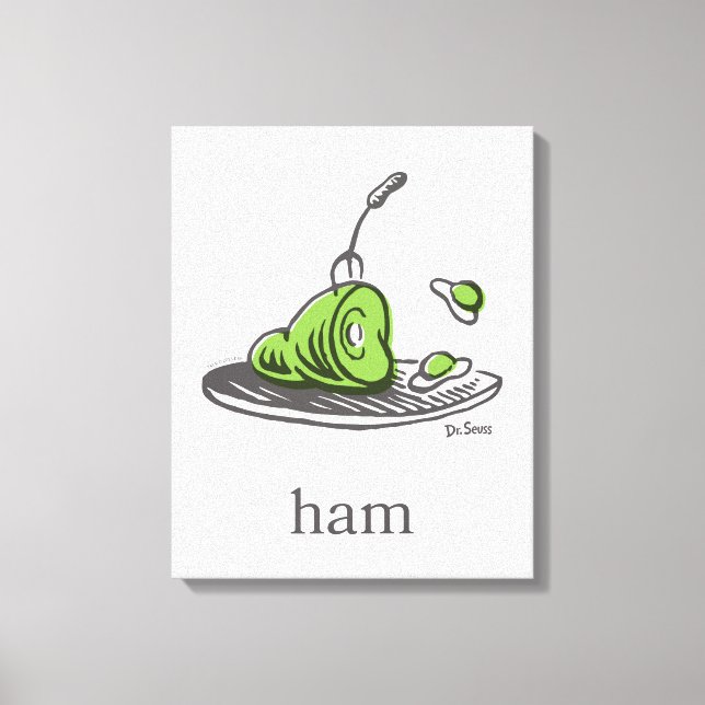 Dr. Seuss | Green Eggs and Ham Canvas Print (Front)