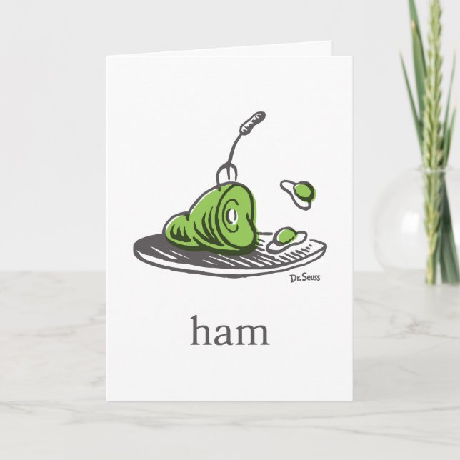 Dr. Seuss | Green Eggs and Ham Card (Front)