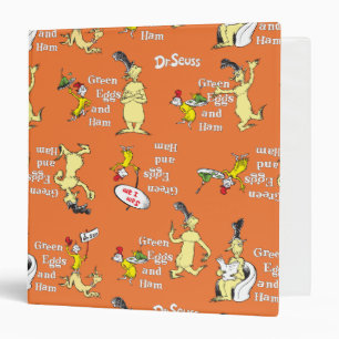 Dr. Seuss Green Eggs and Ham Character Pattern Binder