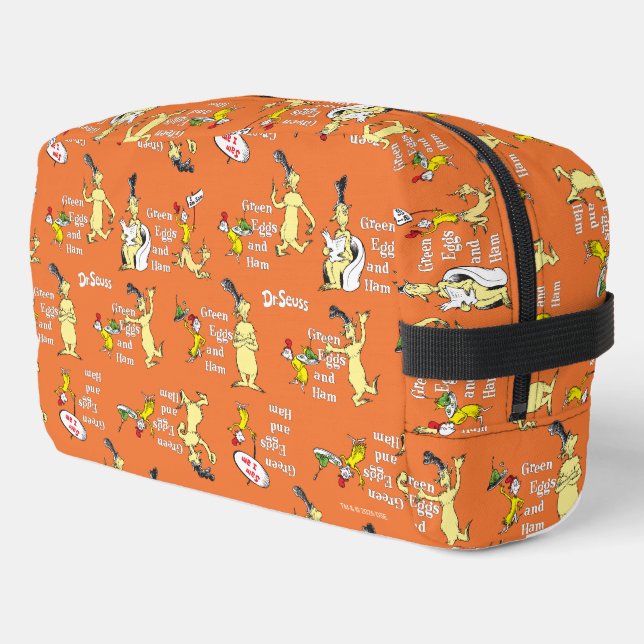 Dr. Seuss Green Eggs and Ham Character Pattern Dopp Kit (Left Corner)