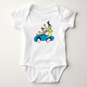 Dr. Seuss Green Eggs and Ham Characters in Car Baby Bodysuit