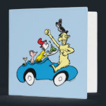 Dr. Seuss Green Eggs and Ham Characters in Car Binder<br><div class="desc">This officially licensed Dr. Seuss merchandise features a classic illustration from the beloved book, Green Eggs and Ham. The design showcases the persistent Sam-I-Am offering his famous green eggs and ham on a platter to the frustrated Guy-Am-I. They are depicted riding together in a whimsical car, accompanied by a small...</div>