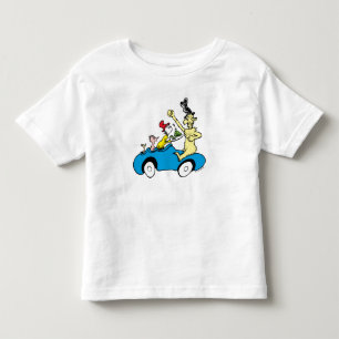 Dr. Seuss Green Eggs and Ham Characters in Car Toddler T-shirt