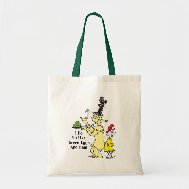 Dr. Seuss | Green Eggs and Ham | Friend & Sam-I-Am Tote Bag (Front)