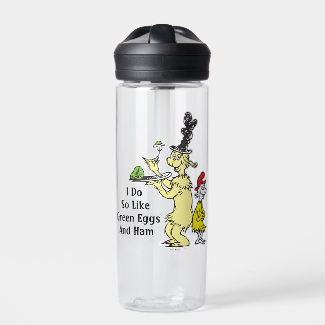 Dr. Seuss | Green Eggs and Ham | Friend & Sam-I-Am Water Bottle (Front)