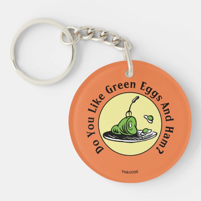 Dr. Seuss | Green Eggs and Ham Icon Keychain (Front)