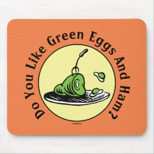 Dr. Seuss   Green Eggs and Ham Icon Mouse Pad