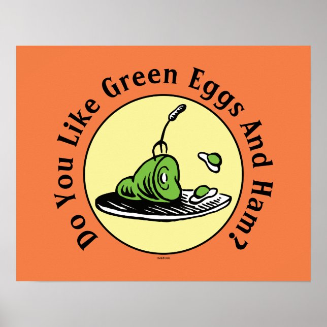 Dr. Seuss | Green Eggs and Ham Icon Poster (Front)