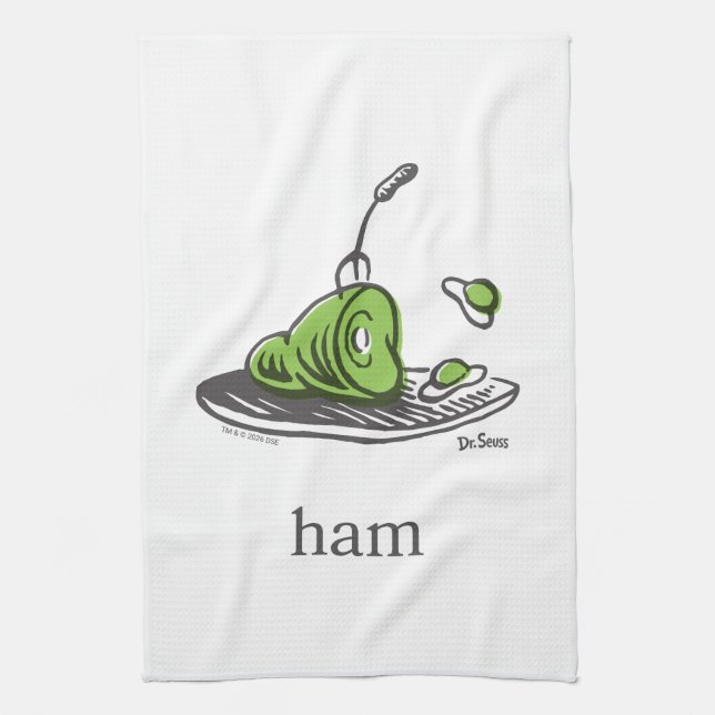 Dr. Seuss | Green Eggs and Ham Kitchen Towel (Vertical)