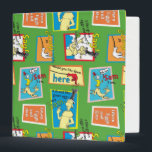 Dr. Seuss Green Eggs and Ham Story Quotes Binder<br><div class="desc">This fun Dr. Seuss design features a colourful repeating pattern set against a bright green background. It highlights classic scenes and quotes from the book Green Eggs and Ham in framed, comic-style panels. The artwork includes familiar illustrations of Sam-I-Am, Guy-Am-I, and famous phrases like "I do not like green eggs...</div>