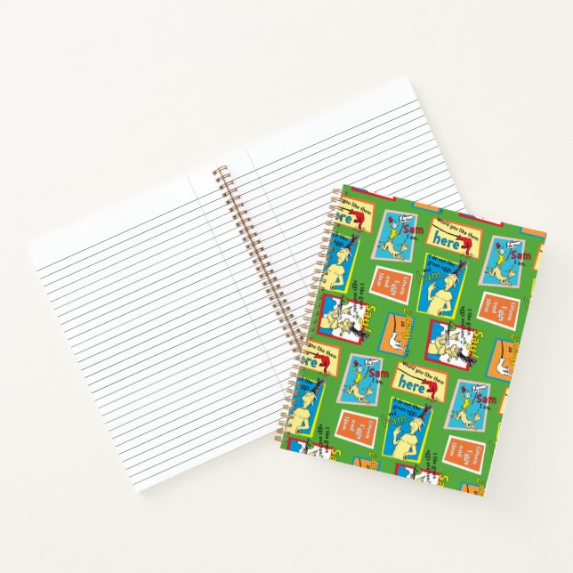 Dr. Seuss Green Eggs and Ham Story Quotes Notebook (Inside)