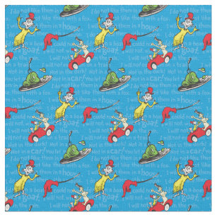 Dr. Seuss   Green Eggs And Ham Storybook Pattern Fabric