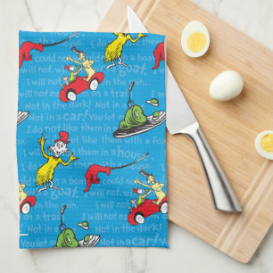 Dr. Seuss   Green Eggs And Ham Storybook Pattern Kitchen Towel