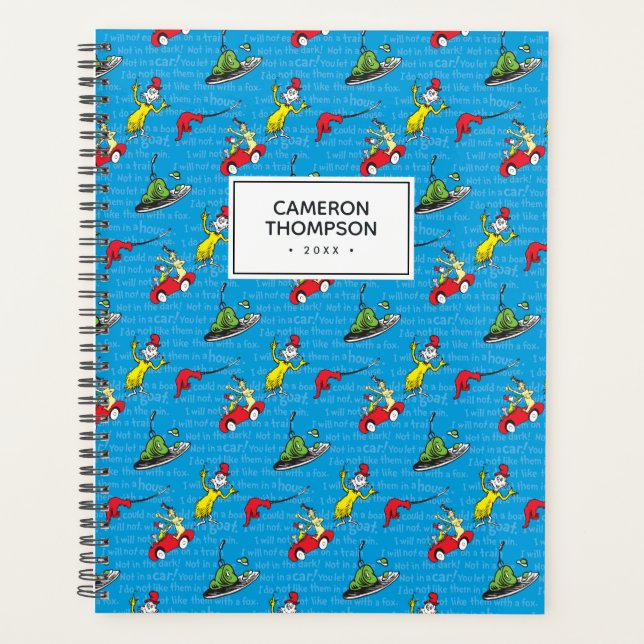 Dr. Seuss | Green Eggs And Ham Storybook Pattern Planner (Front)