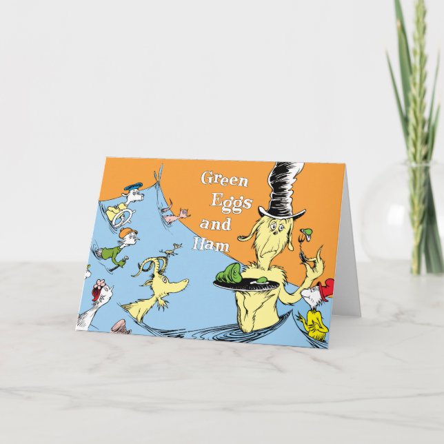 Dr. Seuss Green Eggs & Ham Water Scene Card (Front)