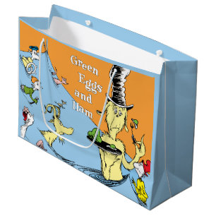Dr. Seuss Green Eggs & Ham Water Scene Large Gift Bag