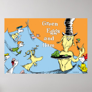 Dr. Seuss Green Eggs & Ham Water Scene Poster