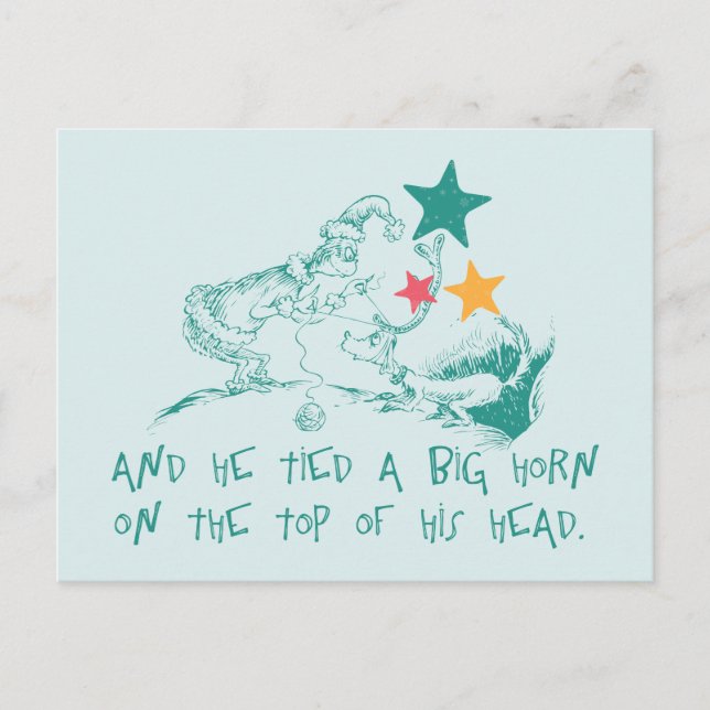 Dr. Seuss | Grinch and Max Postcard (Front)
