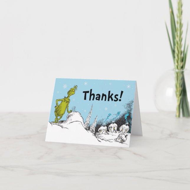 Dr. Seuss | Grinch Anniversaire d'hiver Merci (Devant)