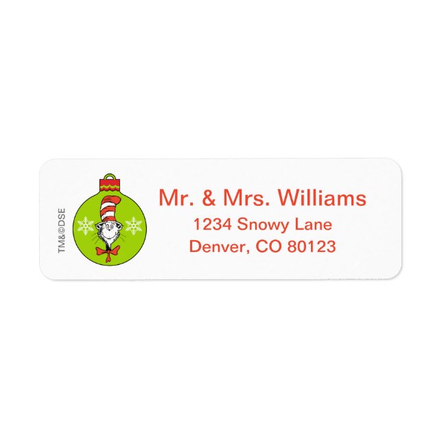 Dr. Seuss | Grinch | Cat in the Hat Ornament (Front)