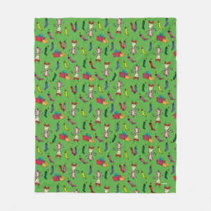 Dr. Seuss   Grinch   Cindy-Lou Who Pattern Fleece Blanket