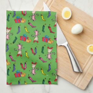 Dr. Seuss   Grinch   Cindy-Lou Who Pattern Kitchen Towel