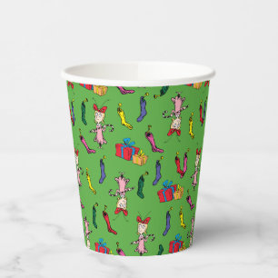 Dr. Seuss   Grinch   Cindy-Lou Who Pattern Paper Cups