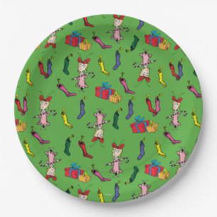 Dr. Seuss   Grinch   Cindy-Lou Who Pattern Paper Plate