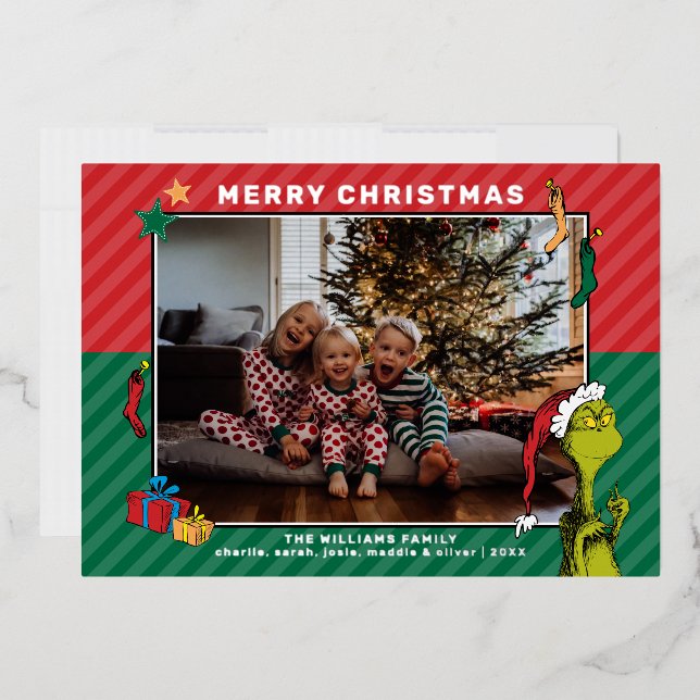 Dr. Seuss | Grinch Family Photo Holiday (Envelope)