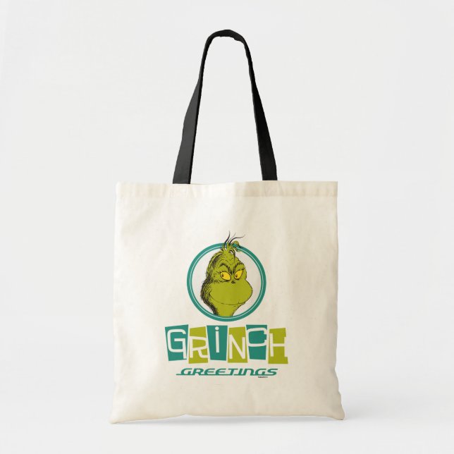 Dr. Seuss | Grinch Greetings Tote Bag (Front)