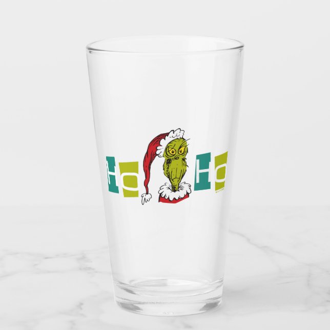 Dr. Seuss | Grinch - Ho Ho Ho Glass (Front)