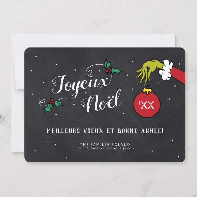 Dr. Seuss | Grinch - Joyeux Noël Photo (Front)