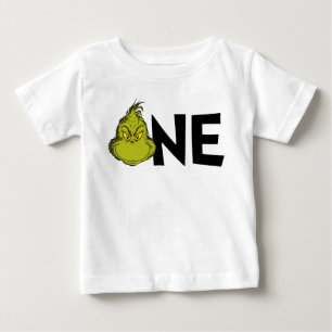 Dr. Seuss Grinch Winter 1st Birthday Baby T-Shirt