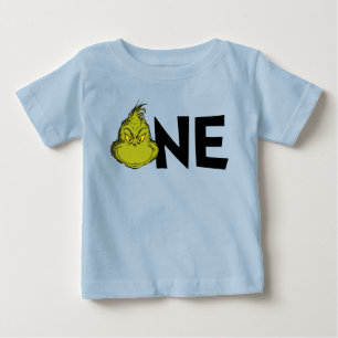 Dr. Seuss Grinch Winter 1st Birthday Baby T-Shirt