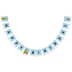 Dr. Seuss   Grinch Winter Birthday Bunting Flags