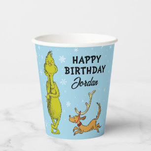 Dr. Seuss   Grinch Winter Birthday Paper Cups