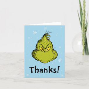 Dr. Seuss   Grinch Winter Birthday Thank You Card
