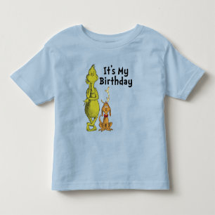 Dr. Seuss Grinch Winter Birthday Toddler T-shirt