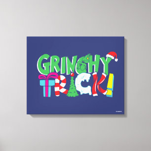 Dr. Seuss   Grinchy Trick Canvas Print