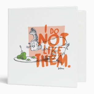 Dr. Seuss Guy-Am-I "I Do Not Like Them" Binder