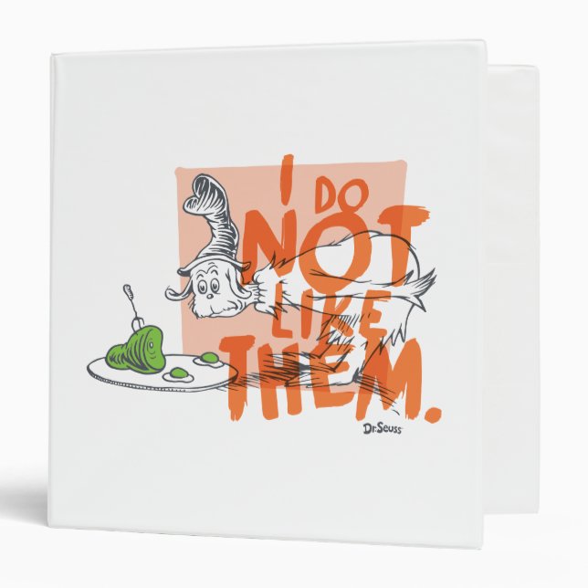 Dr. Seuss Guy-Am-I "I Do Not Like Them" Binder (Front/Inside)