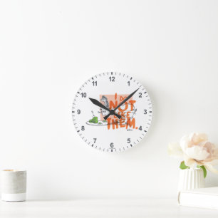 Dr. Seuss Guy-Am-I "I Do Not Like Them" Round Clock